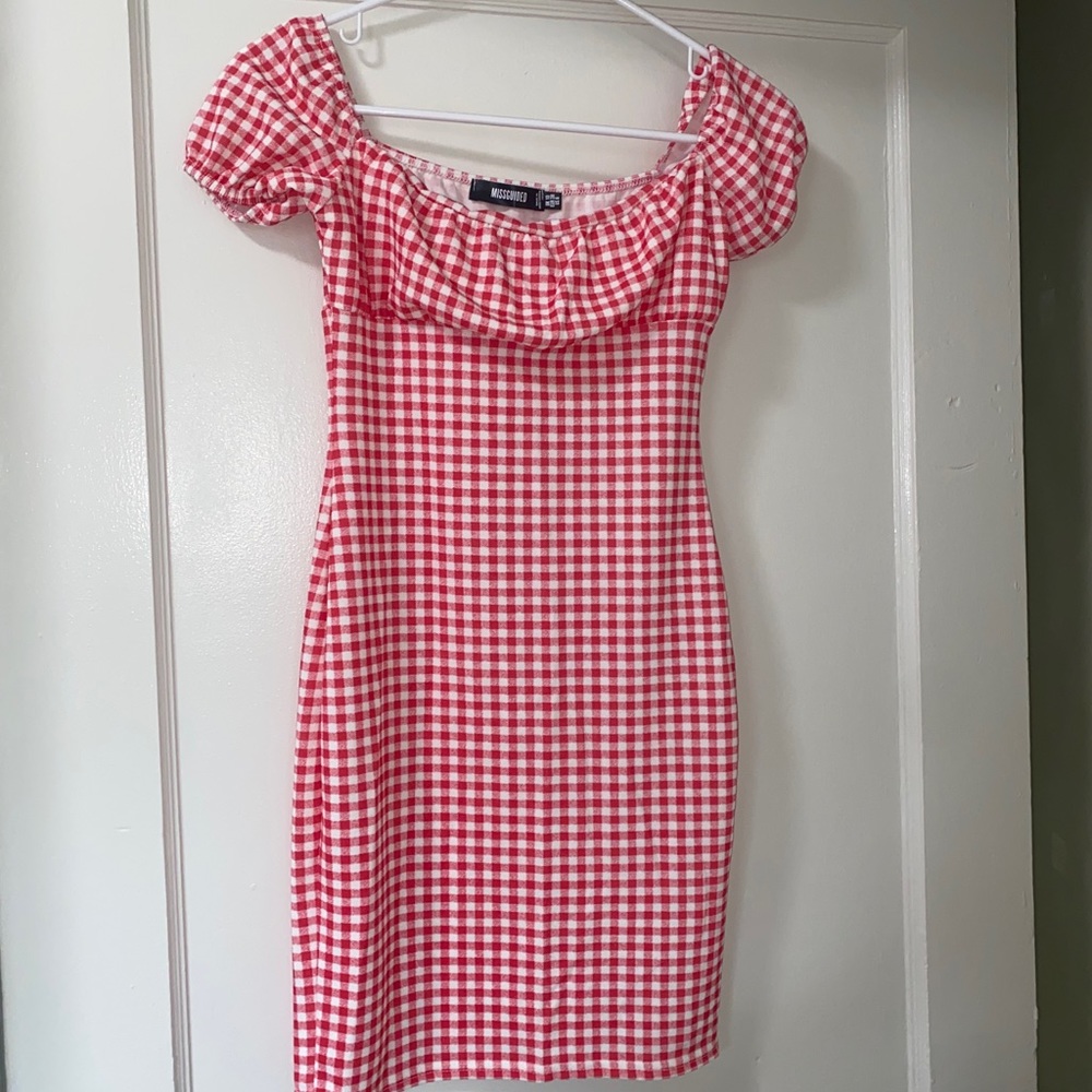 Miss guided plaid dress